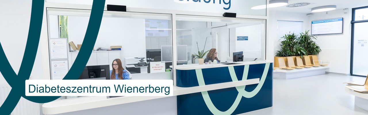 Diabeteszentrum Wienerberg Anmelde-Schalter beim Eingang